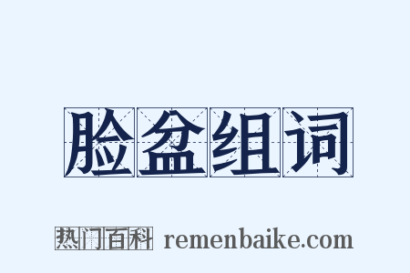 脸盆组词是什么意思的图片